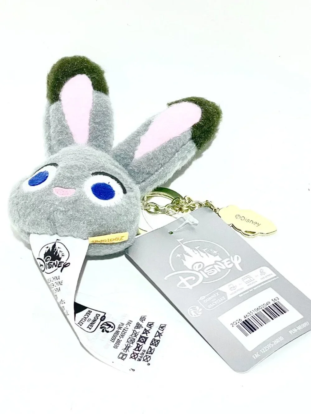 Judy Hopps Plush Keychain Disney Zootopia NWT New